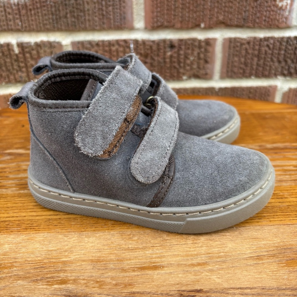 Cienta Sneaker Booties Kids 8 (25) Gray Leather Comfort Casual Shoes